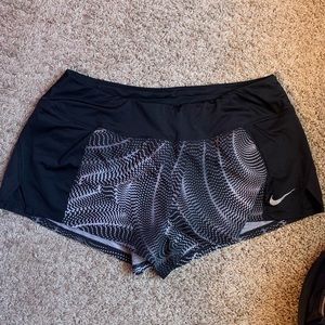 Nike women’s Dri-FIT running shorts - barely used - size large, 2.5 inch inseam